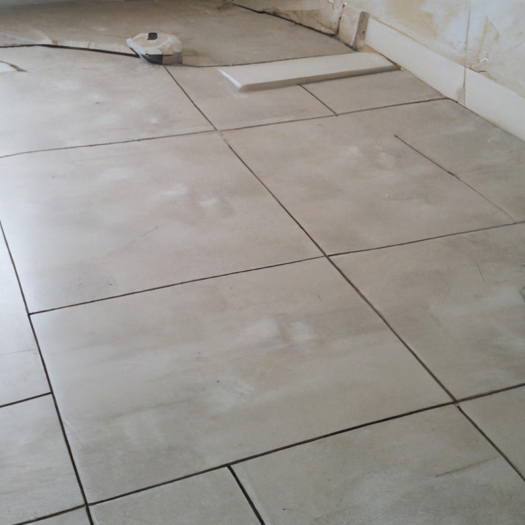new tile floor